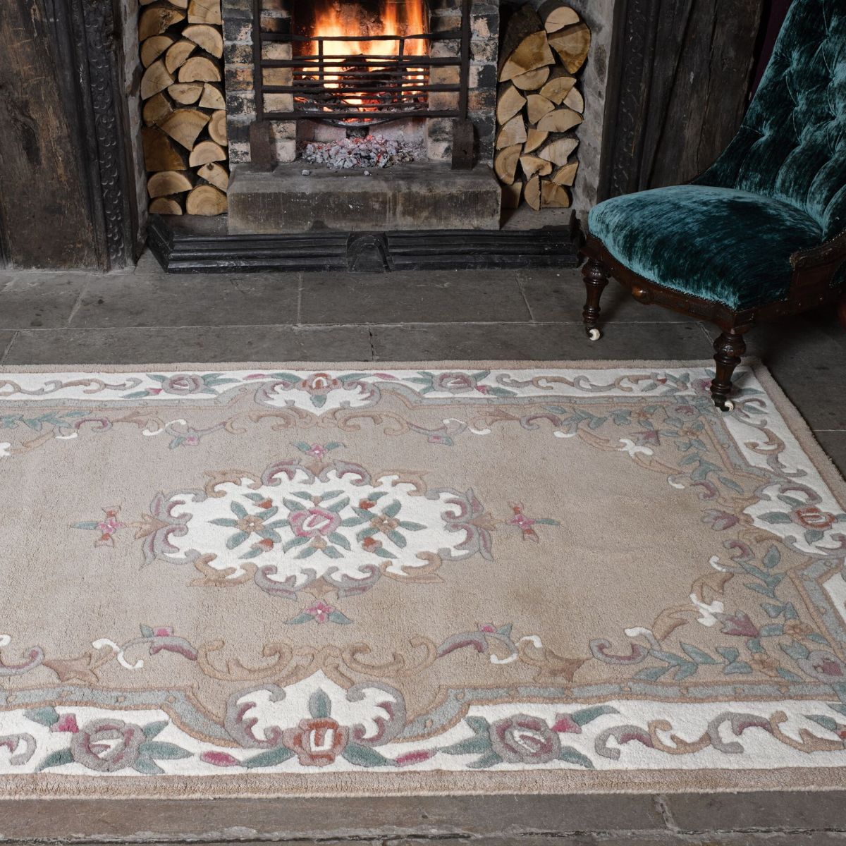 tapis-laine-aubusson-reconditionné