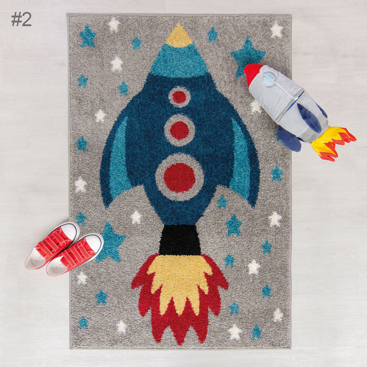 Tapis enfant Rocket 80x120cm