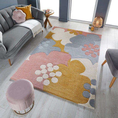 Tapis Floral 120x170cm "imparfait"