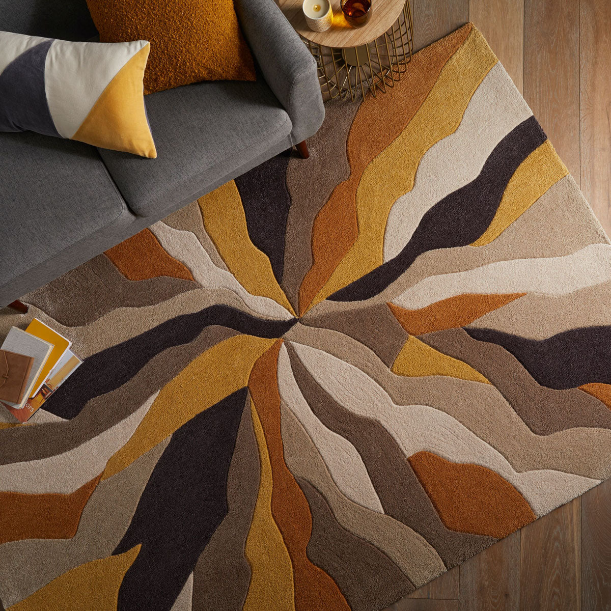 Tapis Splinter Ocre