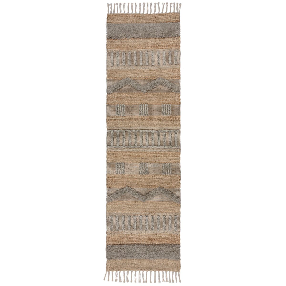 Tapis en Jute et laine 60x230cm