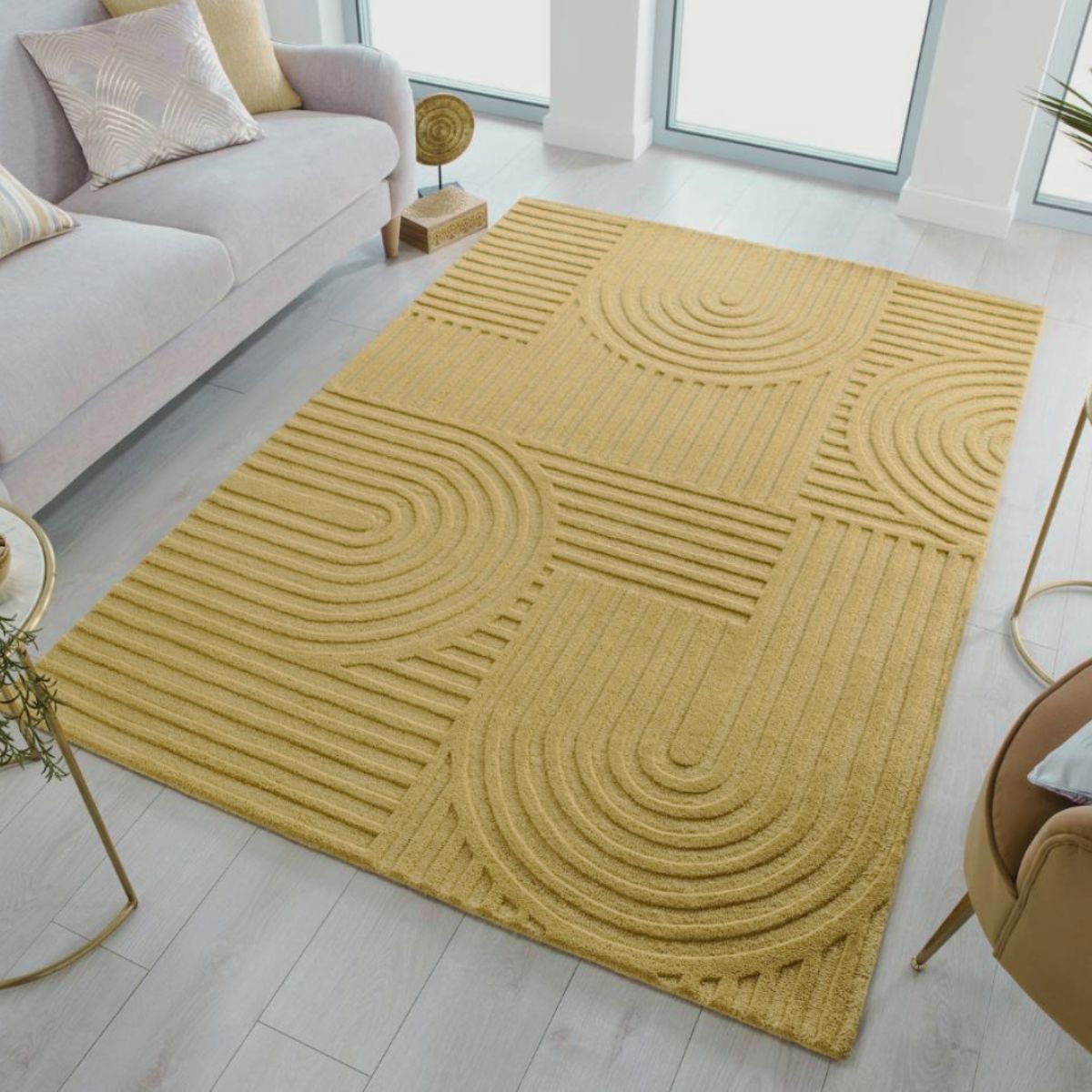 Tapis en laine Zen Garden Jaune