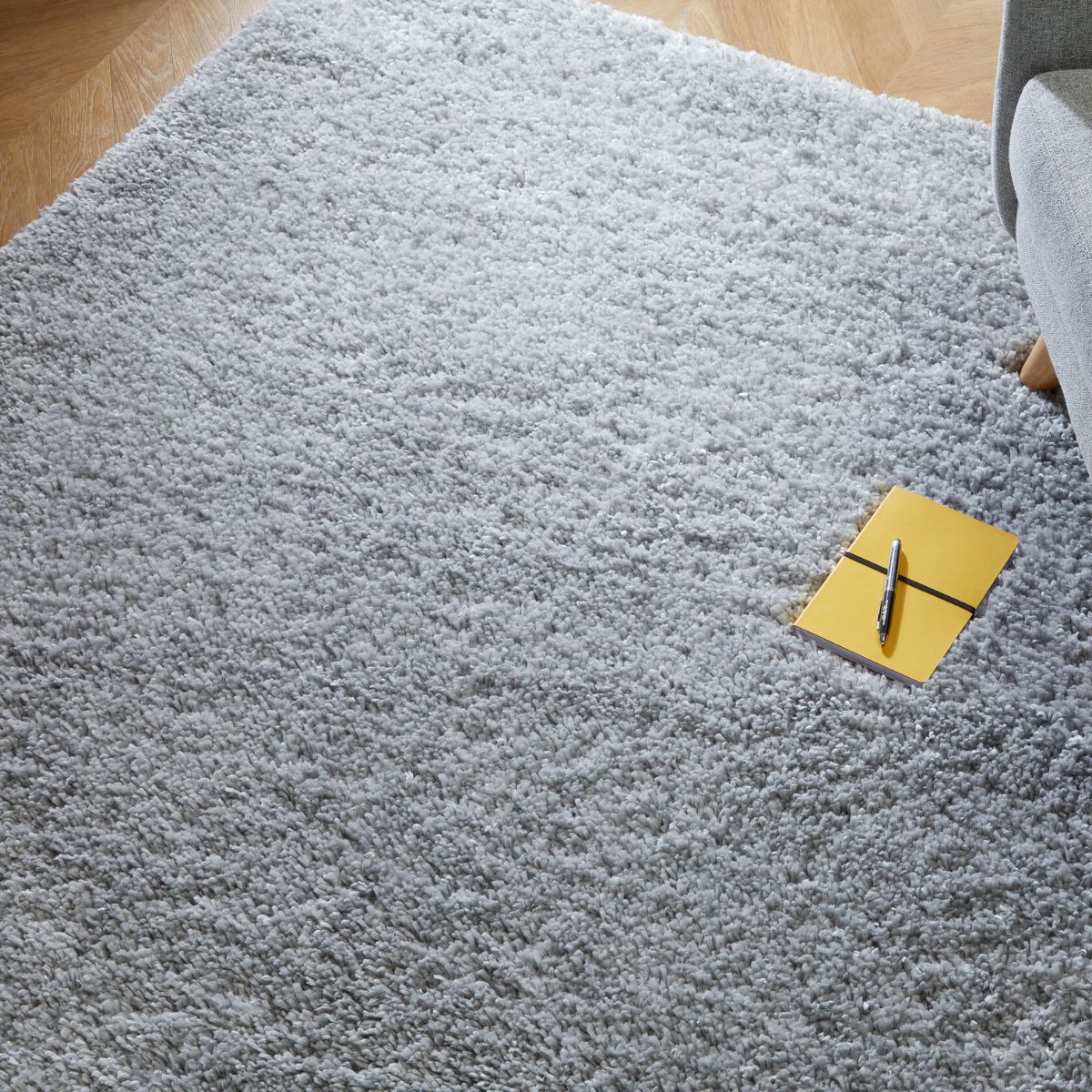 tapis-shaggy-gris-pas-cher