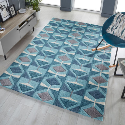 Tapis Kodiac bleu 160x230cm