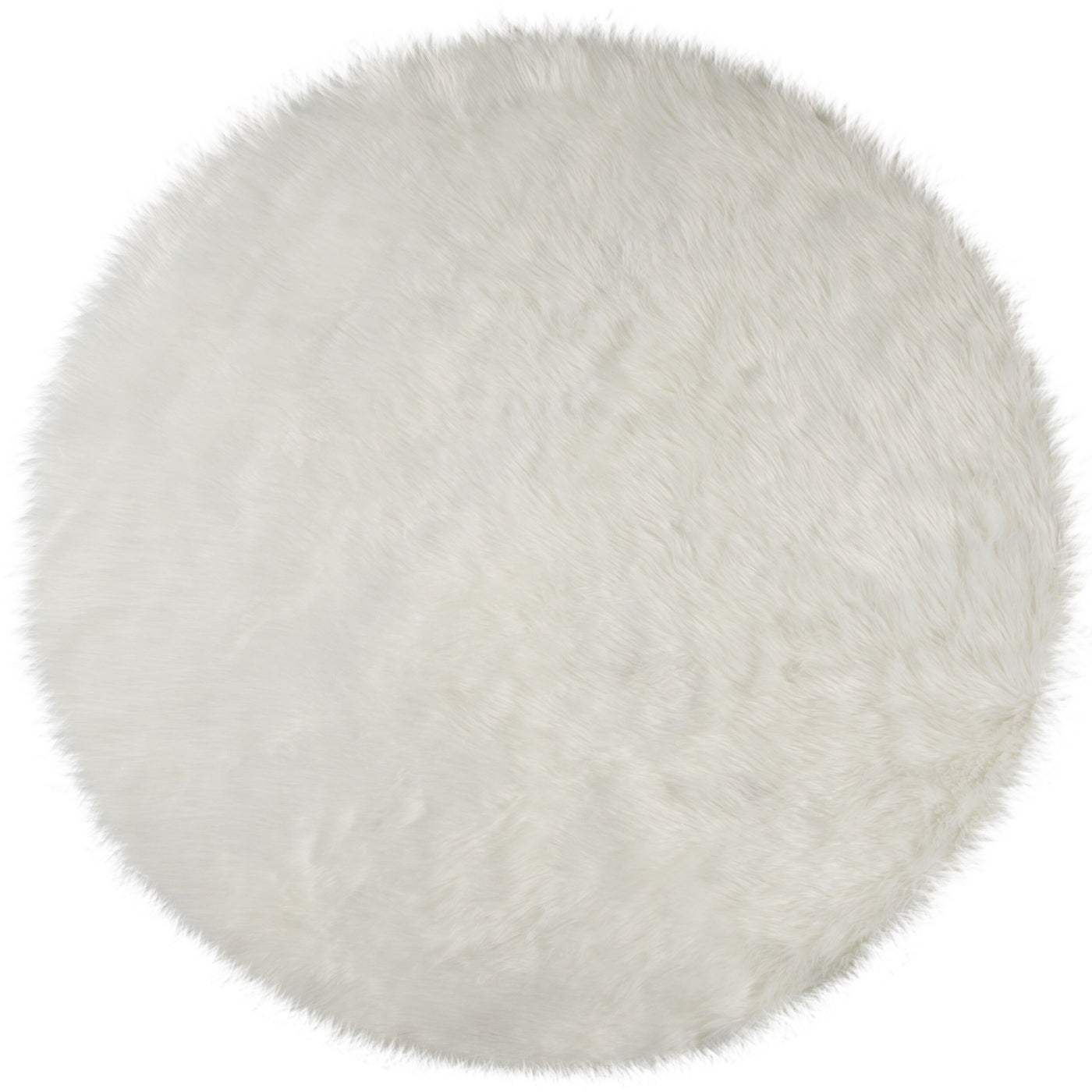 Tapis rond effet fourrure Bergen 120cm