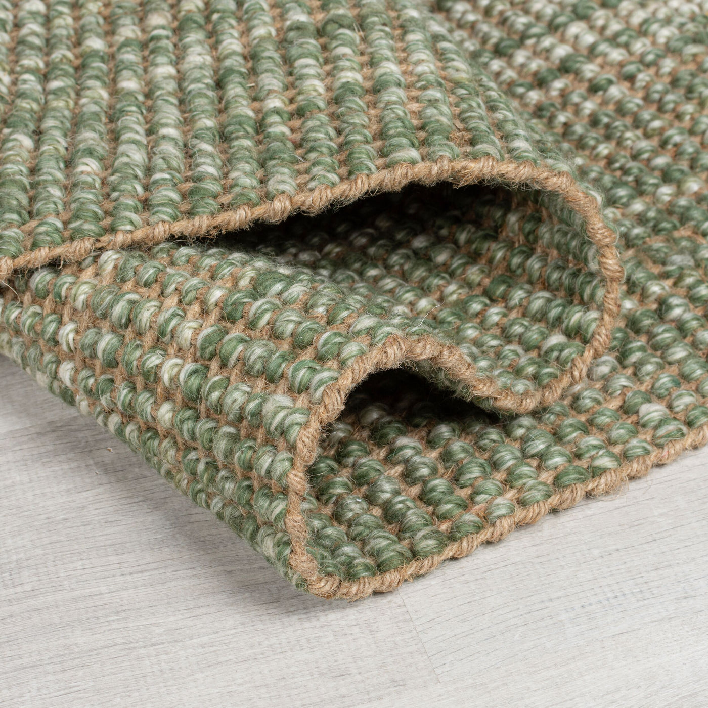 Tapis en jute Ombre vert 200x290cm