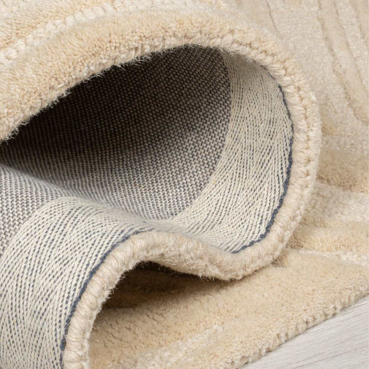 Tapis de couloir en laine Lino Beige