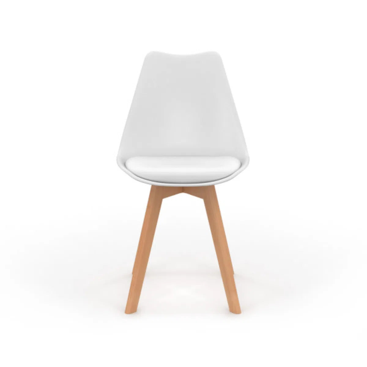 Lot de 4 chaises scandinaves Nordia Blanches