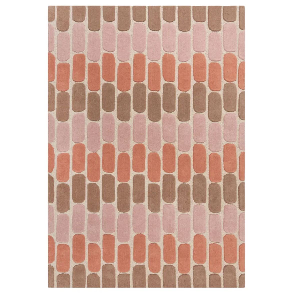 Tapis en laine Fossil Terracotta 200x290cm