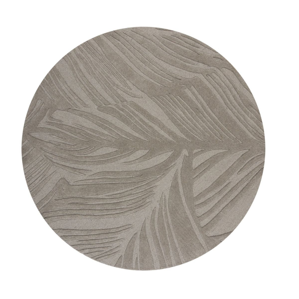 Tapis rond en laine Lino Gris 160x160cm