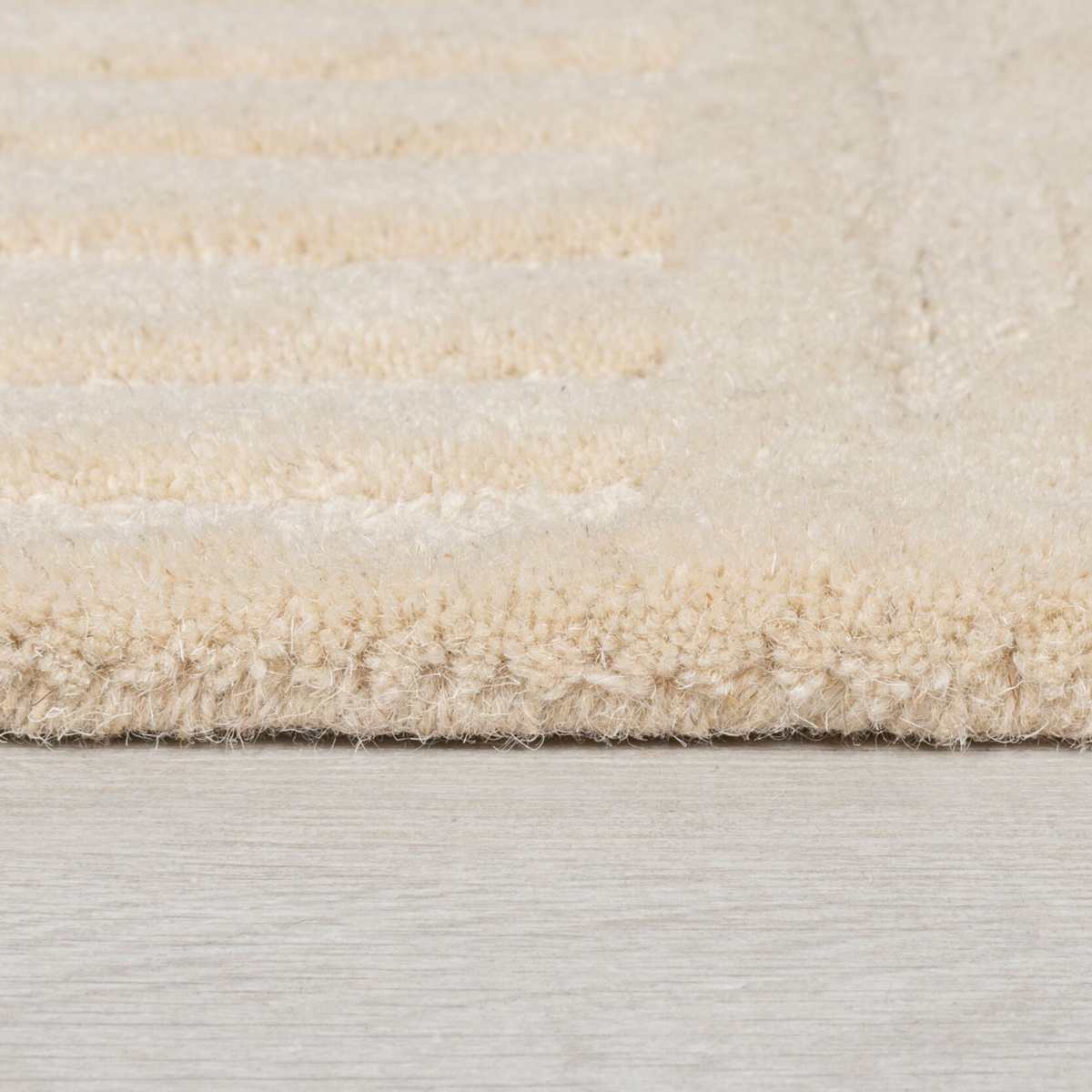 Tapis de couloir en laine Zen garden Beige