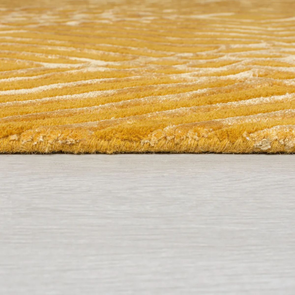 Tapis en laine Diamonds jaune 160x230cm