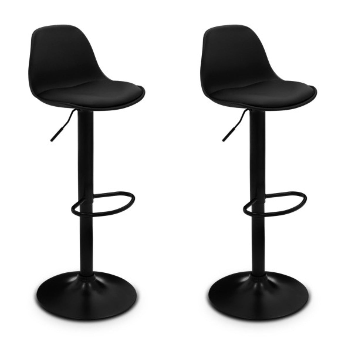 Lot de 2 tabourets Karl Noir