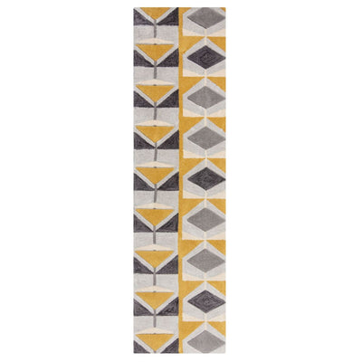 Tapis de couloir Kodiac jaune 60x230cm