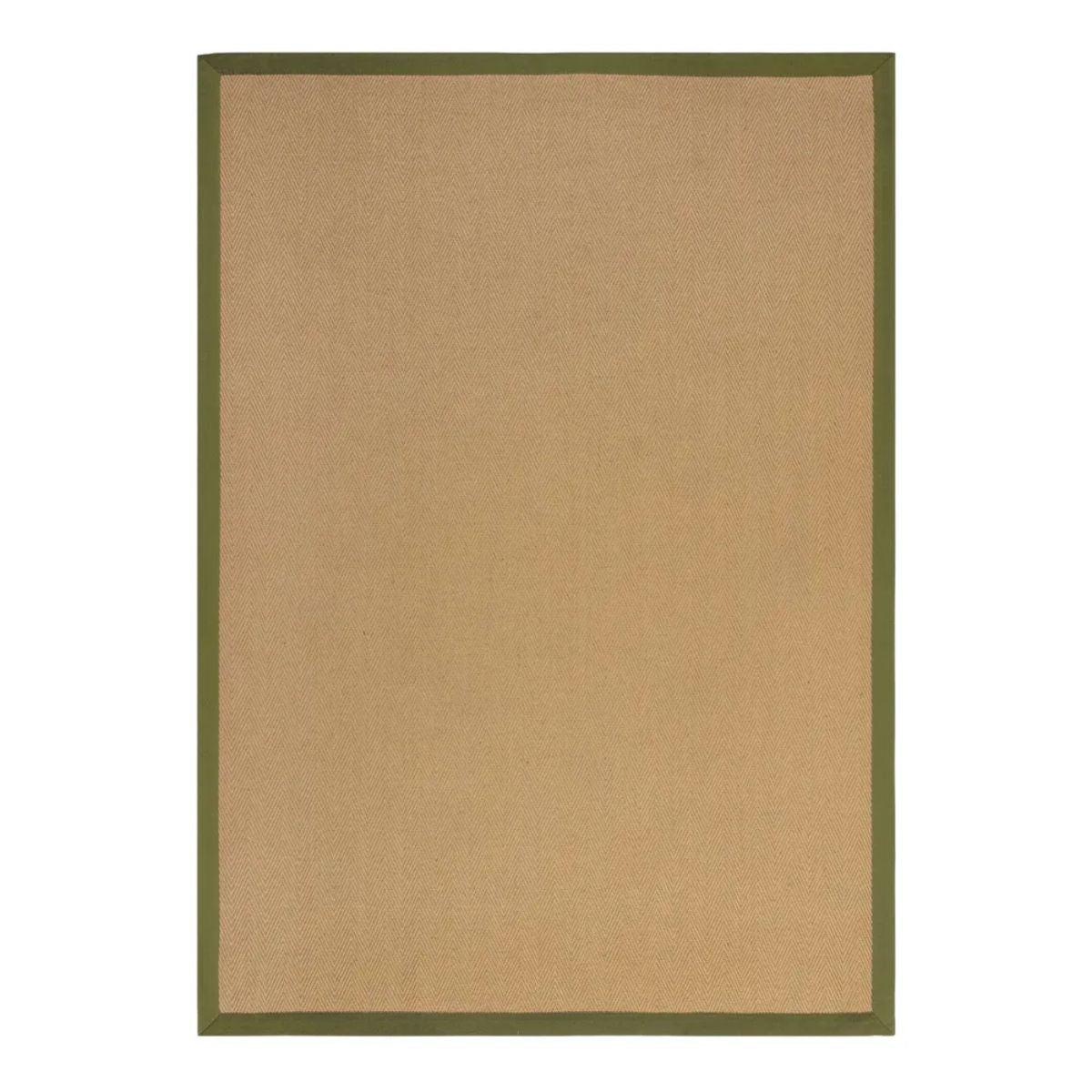 Tapis kira jute et vert