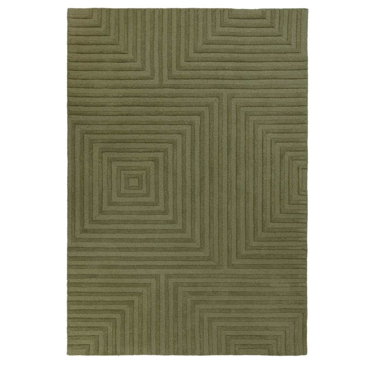 Tapis 100% laine Estela Vert 160x230cm