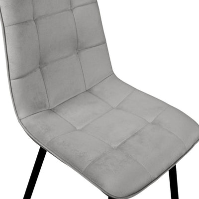 Lot de 6 chaises Linda gris clair