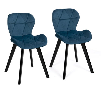 Lot de 2 chaises Daisy bleu