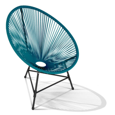 Salon de jardin 2 fauteuils + 1 table Ibiza coloris bleu canard