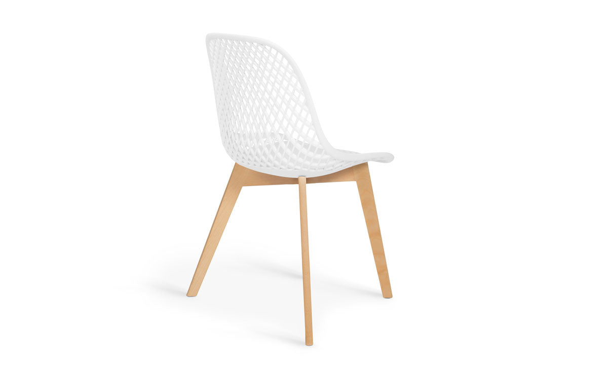 Lot de 6 chaises Maëlle blanc