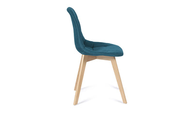 Lot de 2 chaises Gabriella Bleu canard