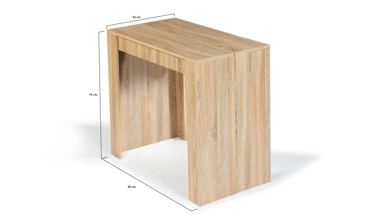 Console extensible 140cm Bois