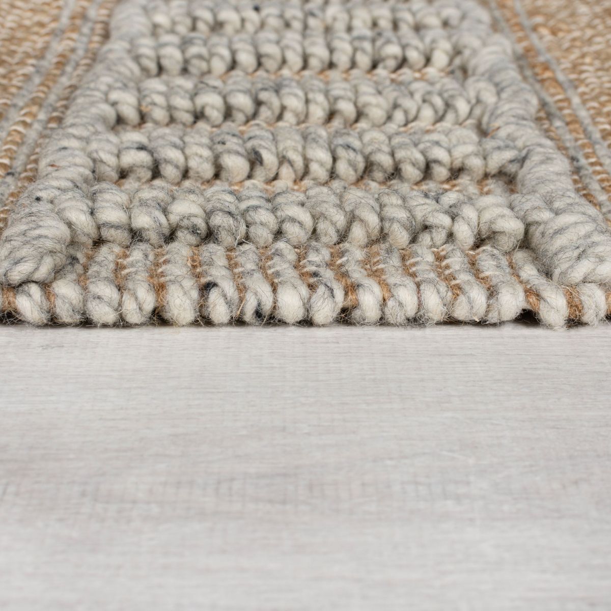 Tapis en Jute et laine 60x230cm