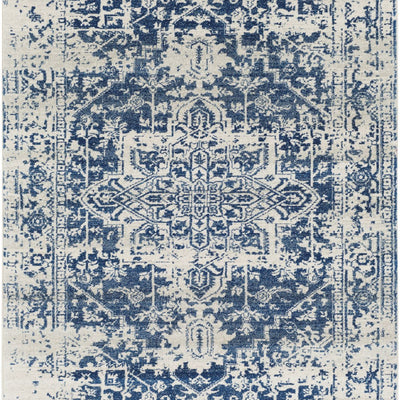 Tapis de salon vintage Juliette Bleu