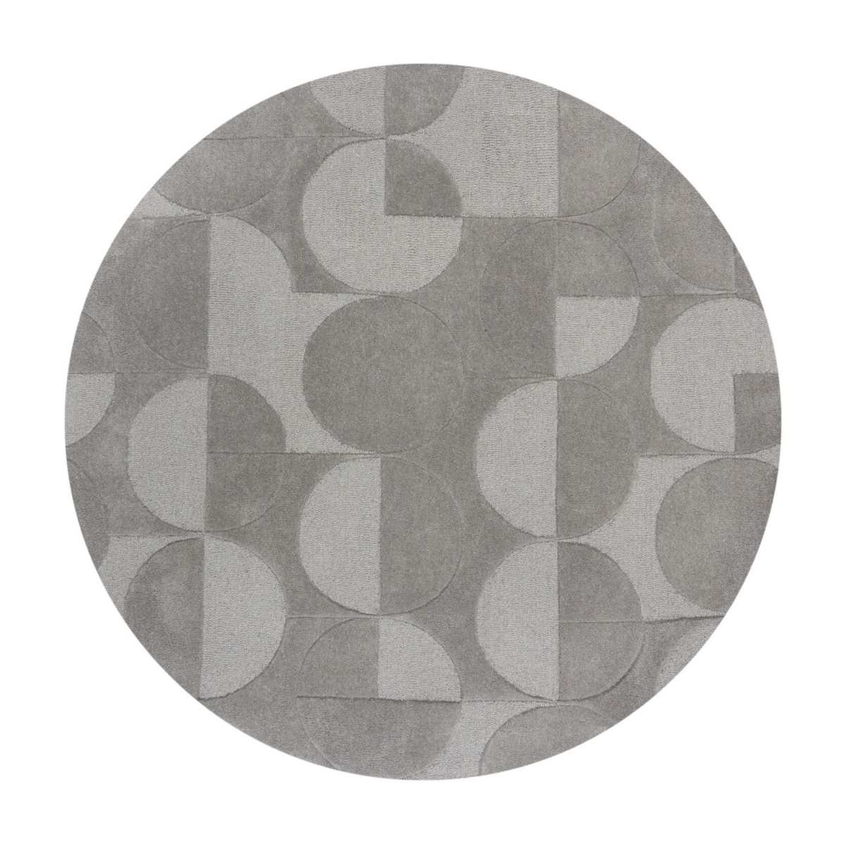 Tapis en laine rond Gigi Gris