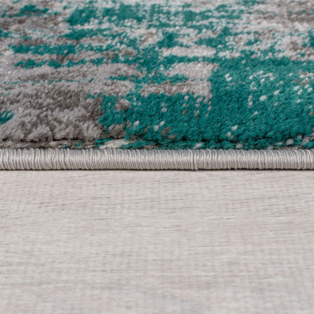 Tapis de couloir Vintage Gris et Vert 80x300cm