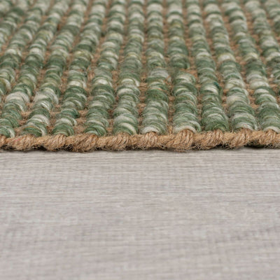 Tapis jute vert