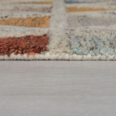 Tapis en laine Moretz multicolore