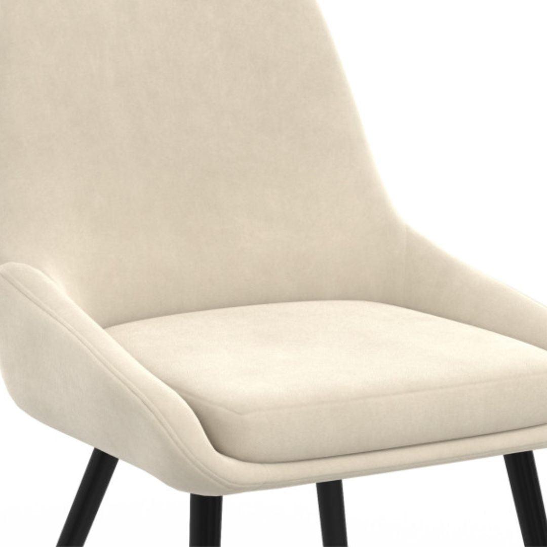 Lot de 2 chaises Olivia creme