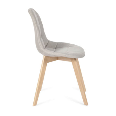 Lot de 4 chaises tissu Gabriella beige