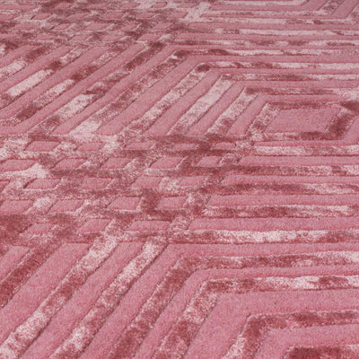 Tapis en laine Diamonds Rose 160x230cm