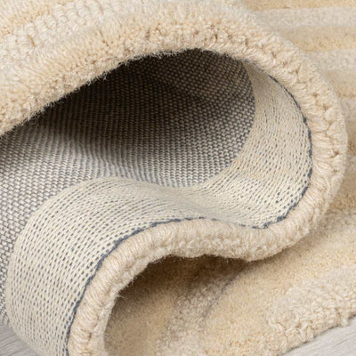 Tapis de couloir en laine Zen garden Beige