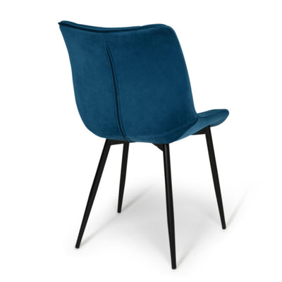 Lot de 4 chaises Melinda Bleu canard