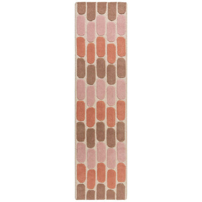 Tapis en laine Fossil Terracotta 60x230cm