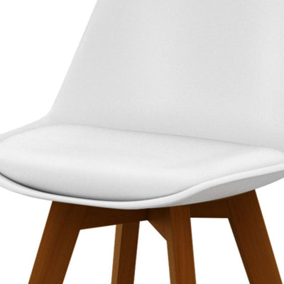 Lot de 4 chaises scandinaves Brava blanc