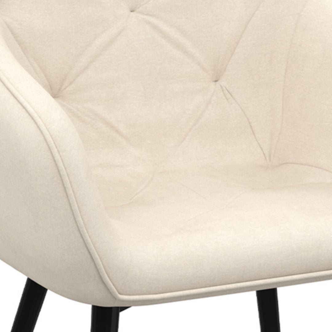 Lot de 2 fauteuils Julia crème