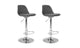 Lot de 2 tabourets Karl Gris foncé