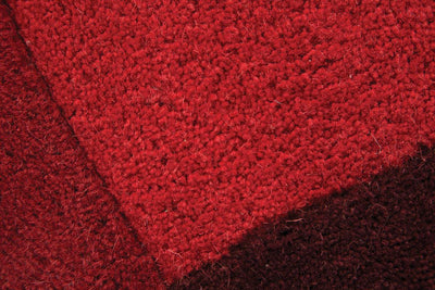 Tapis laine Collage Rouge