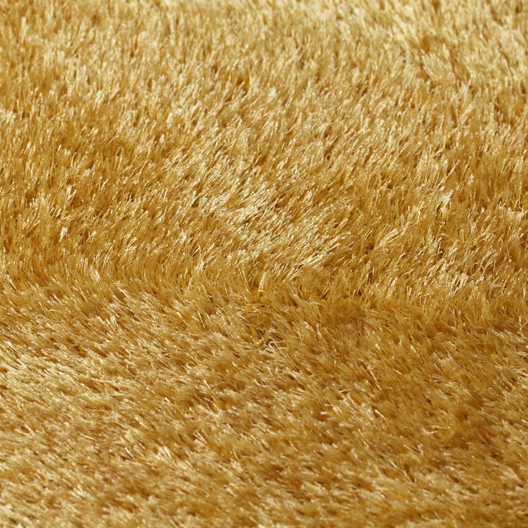 Tapis shaggy jaune 80x150cm