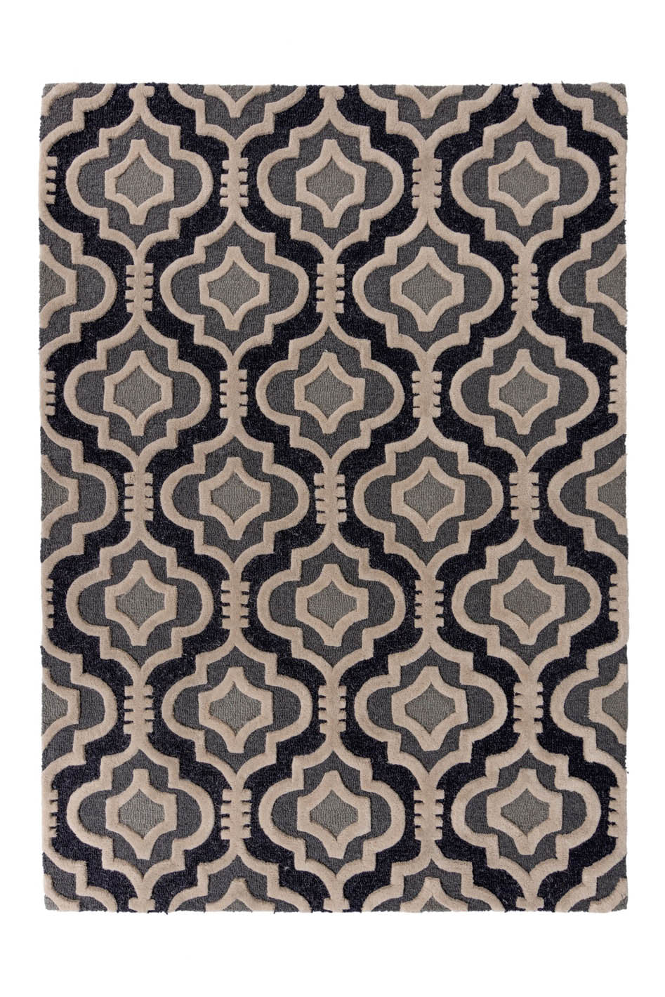 Tapis en laine Gris Amira