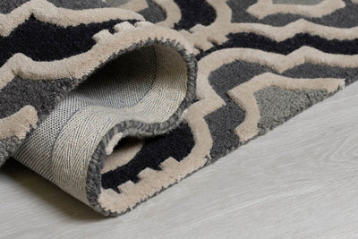 Tapis en laine Gris Amira