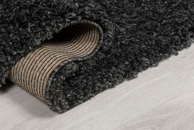 Tapis Shaggy Noir 160x230cm