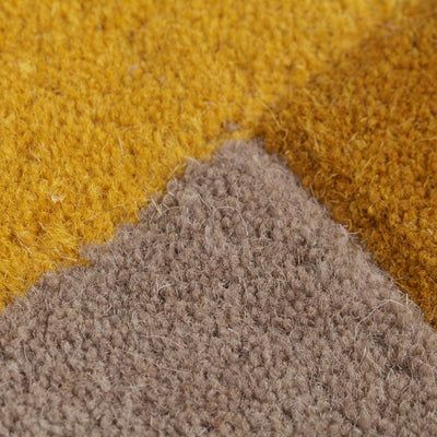 Tapis Collage Jaune/Ocre