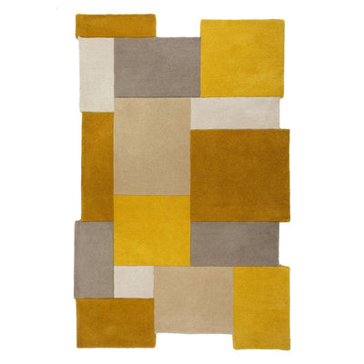 Tapis Collage Jaune/Ocre