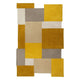 Tapis Collage Jaune/Ocre 90x150cm "imparfait"