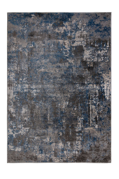 Tapis vintage Bleu foncé et gris